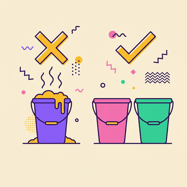 單桶與雙桶系統比較示意圖